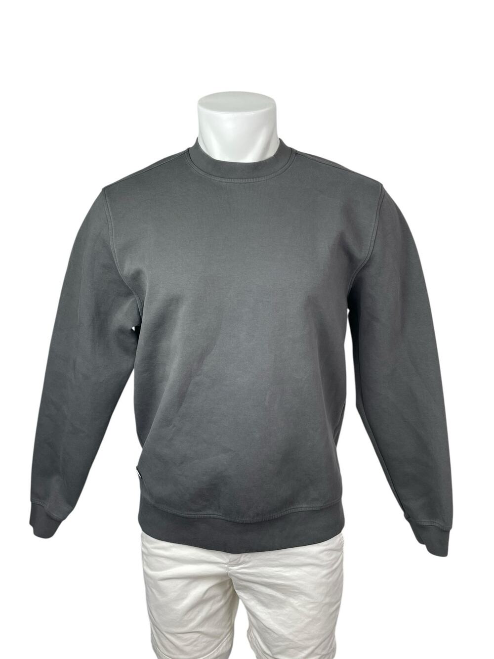 BYLT Gray Crew Neck Long Sleeve Sweater Activewear Athletic Sweatshirt Top Sz M